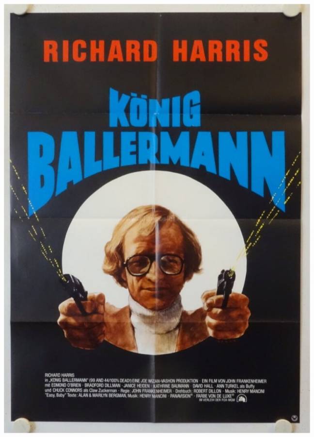 99 and 44/100% Dead original release german movie poster